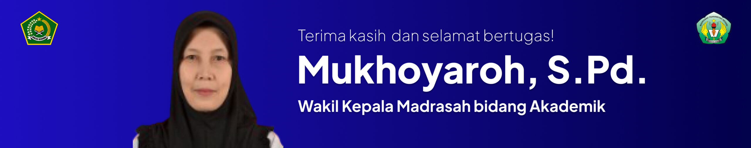 Mukhoyaroh, S.Pd.
Kepala MTsN 4 Rembang (2024)